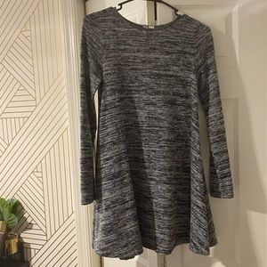 Alya Multi Gray Long Sleeve Dress